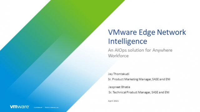 VMware Edge Network Intelligence for the Anywhere Workforce