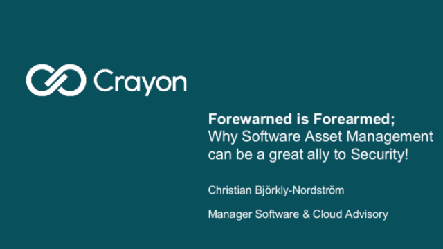 Why Software Asset Management can&hellip;